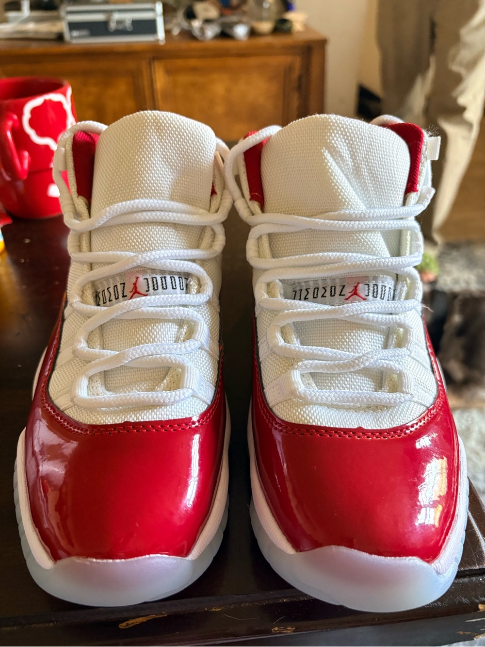 Jordan 11’s CHERRY Retro Basketball Shoes Size 8